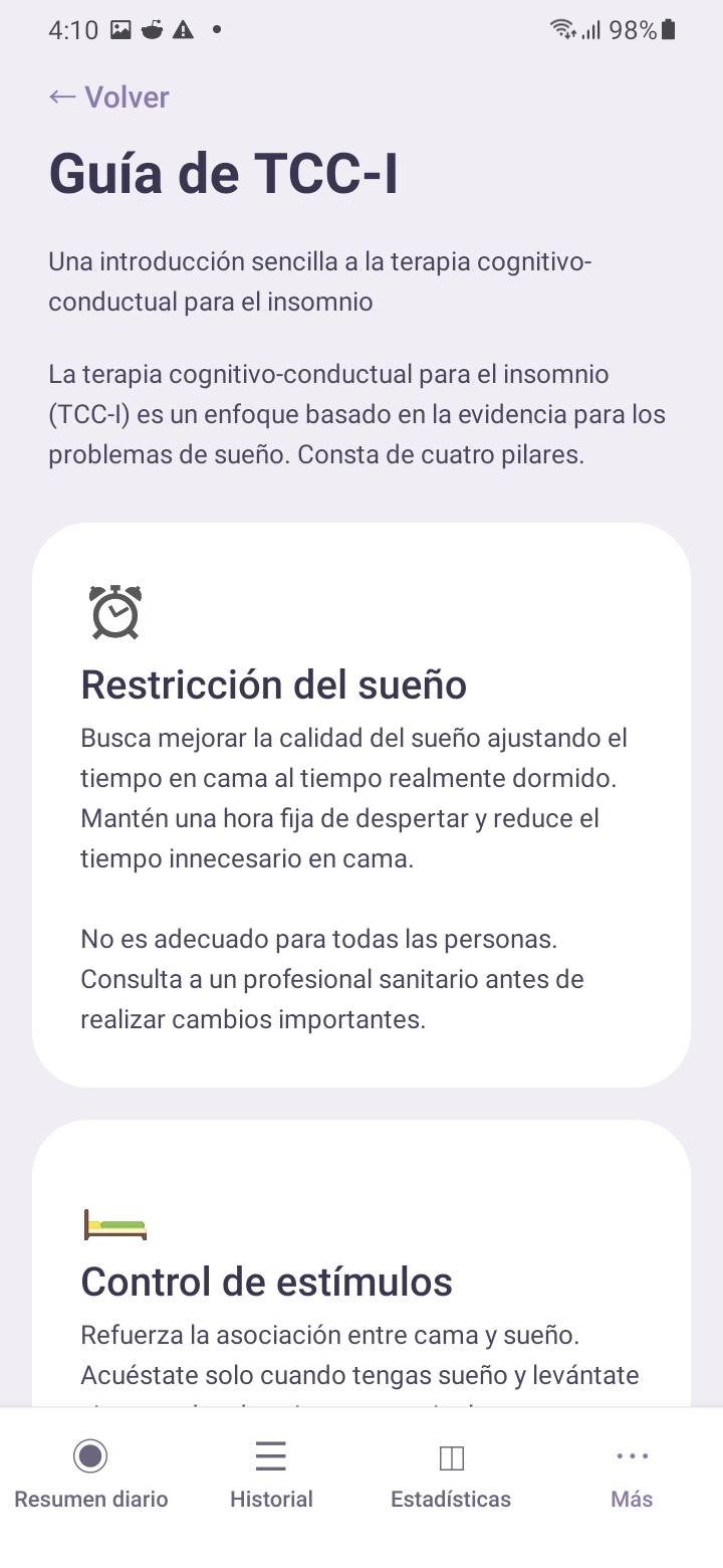 Terapia cognitivo-conductual para el insomnio, explicada con sencillez.