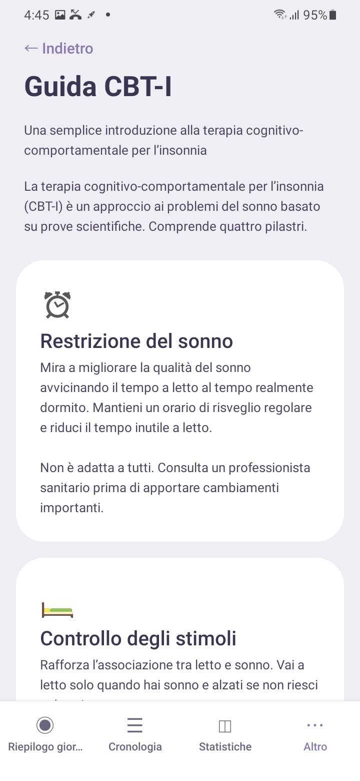 Terapia cognitivo-comportamentale per l'insonnia, spiegata semplicemente.